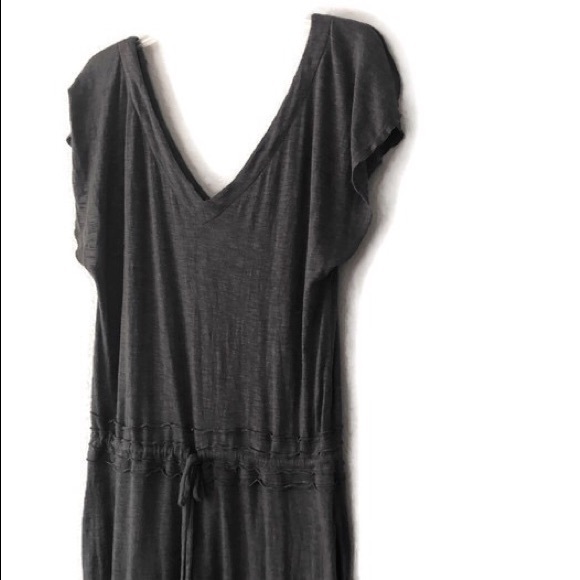 Free People Grey Flutter Sleeve Jumpsuit - Picture 2 of 7